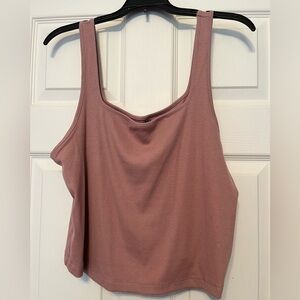 Old Navy Mauve Pink Cropped Tank Top